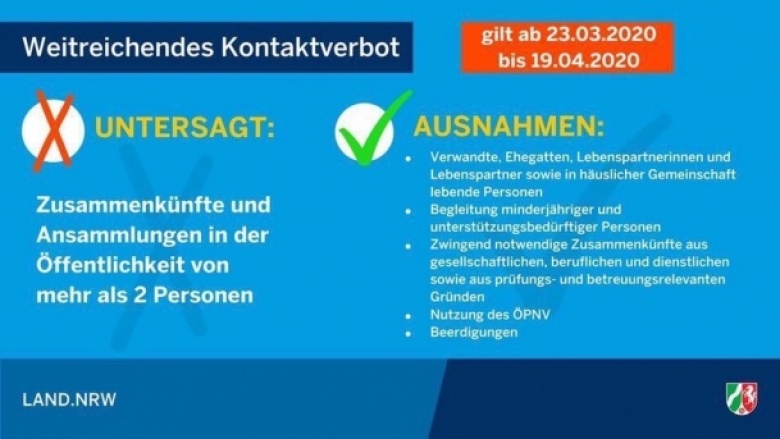 Corona eindämmen - Kontakte reduzieren Corona eindämmen - Kontakte reduzieren